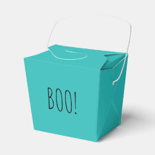 Boo aquamarine einfache Typografie lustig niedlich Geschenkschachtel