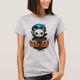 Boo auch für dich | Niedliche Katzenwings & Pumpki T-Shirt