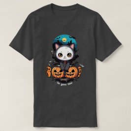 Boo auch für dich | Niedliche Katzenwings & Pumpki T-Shirt