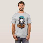 Boo auch für dich | Niedliche Katzenwings & Pumpki T-Shirt (Vorne ganz)
