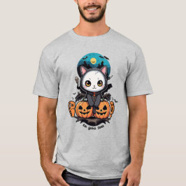 Boo auch für dich | Niedliche Katzenwings & Pumpki T-Shirt