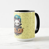 Boo auch für dich | Niedliche Katzenwings & Pumpki Tasse (VorderseiteRechts)