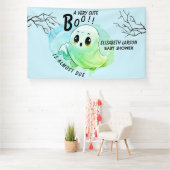 Boo Baby Dusche Halloween Blue Themed Niedliches P Banner (Insitu)