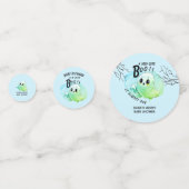 Boo Baby Dusche Halloween Blue Themed Niedliches P Konfetti (Vorderseiten)