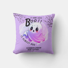 Boo Baby Dusche Halloween Lila, Party und Niedlich Kissen