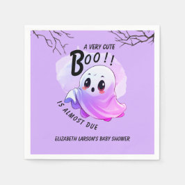 Boo Baby Dusche Halloween Lila, Party und Niedlich Serviette