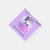 Boo Baby Dusche Halloween Lila, Party und Niedlich Serviette (Ecke)