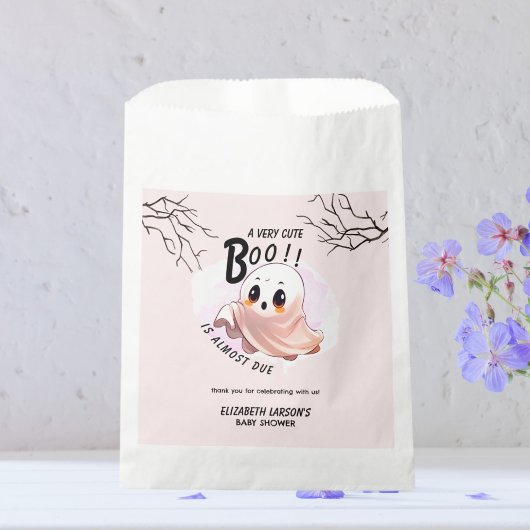 Boo Baby Dusche Halloween Pink Thema Niedliches Pa Geschenktütchen