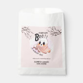 Boo Baby Dusche Halloween Pink Thema Niedliches Pa Geschenktütchen (Vorderseite)