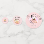 Boo Baby Dusche Halloween Pink Thema Niedliches Pa Konfetti (Vorderseiten)