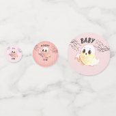 Boo Baby Dusche Halloween Pink Thema Niedliches Pa Konfetti (Rückseiten)