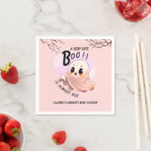 Boo Baby Dusche Halloween Pink Thema Niedliches Pa Serviette (Beispiel)