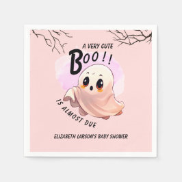 Boo Baby Dusche Halloween Pink Thema Niedliches Pa Serviette