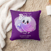 Boo Baby Dusche Halloween Tief Lila Party Kissen (Decke)