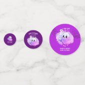 Boo Baby Dusche Halloween Tief Lila Party Konfetti (Vorderseiten)