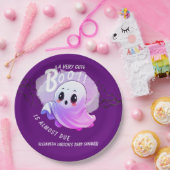 Boo Baby Dusche Halloween Tief Lila Party Pappteller (Party)