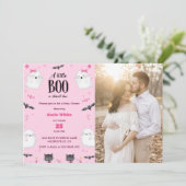 Boo Baby Dusche Unser kleiner Boo ist fast fällig Einladung (Stehend Vorderseite)