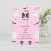 Boo Baby Dusche Unser kleiner Boo ist fast fällig Einladung (Stehend Vorderseite)