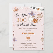 Boo Baby Dusche Unser kleiner Boo ist fast fällig Einladung (Vorderseite)