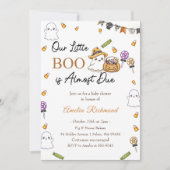 Boo Baby Dusche Unser kleiner Boo ist fast fällig Einladung (Vorderseite)