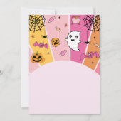 Boo Baby Dusche Unser kleiner Boo ist fast fällig Einladung (Rückseite)