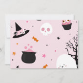 Boo Baby Dusche Unser kleiner Boo ist fast fällig Einladung (Rückseite)