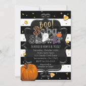 BOO! Baby Shower Ghost Whimsical Halloween Einladung (Vorderseite)