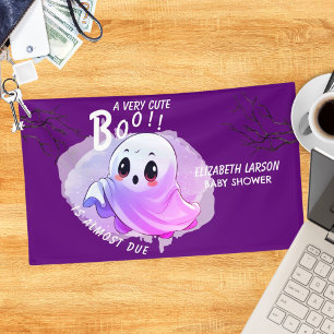 Boo Baby Shower Halloween Lila Thema Süße Party Banner