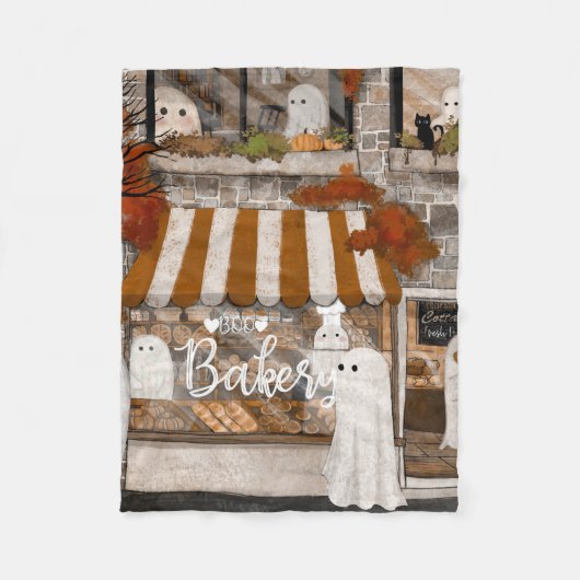 Boo Bakery Fleecedecke (Vorderseite)