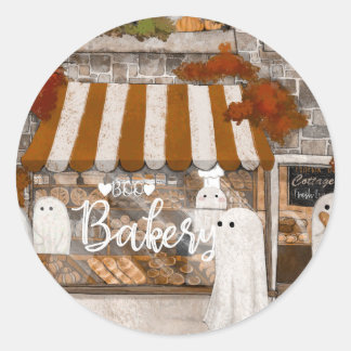 Boo Bakery Runder Aufkleber