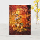 Boo-Bär Karte (Gelbe Blume)