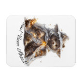 Boo! Bär vor! Teddy-Bär. Ghost Teddy Magnet (Horizontal)