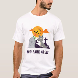 Boo Bark Crew   Funny Dog Halloween T-Shirt