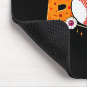 Boo Baseball Player Catcher Tcher Funny Halloween Mousepad (Ecke)