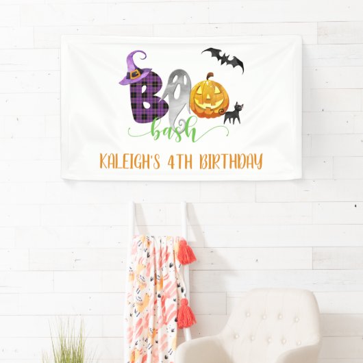 Boo Bash Birthday Banner (Insitu)