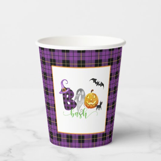 Boo-Bash Birthday Paper Cup - Halloween Pappbecher (Rückseite)