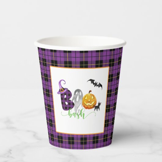 Boo-Bash Birthday Paper Cup - Halloween Pappbecher (Vorderseite)