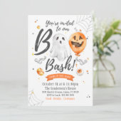 Boo-Bash-Einladung, Halloween-Einladung Einladung (Stehend Vorderseite)