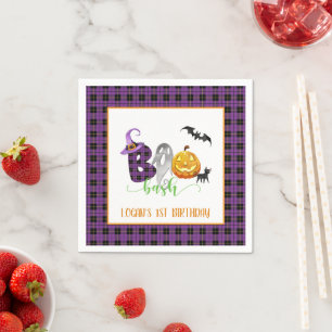 Boo Bash Geburtstagsparty Napkin - Custom Serviette