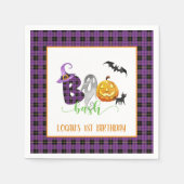 Boo Bash Geburtstagsparty Napkin - Custom Serviette (Vorderseite)