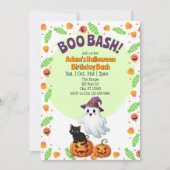 Boo Bash, Halloween Birthday Einladung (Vorderseite)
