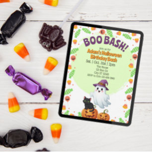 Boo Bash, Halloween-Geburtstag Einladung