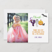 Boo Bash Vielen Dank Foto Card Einladung (Vorderseite)