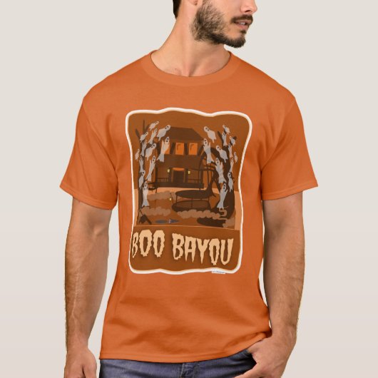 Boo Bayou Spuk Halloween Cartoon T-Shirt (Vorderseite)