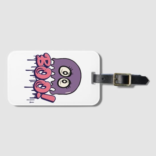 Boo beängstigend gepäckanhänger (Vorderseite (Horizontal))