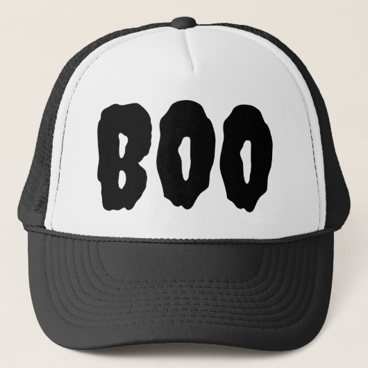 Boo Beängstigend Halloween Truckerkappe (Vorderseite)