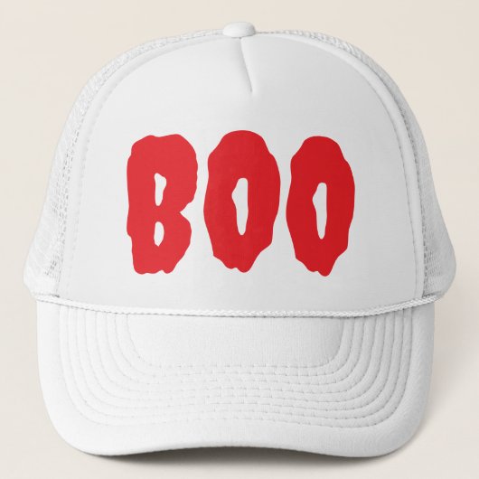 Boo Beängstigend Halloween Truckerkappe (Vorderseite)