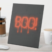 Boo! - BEÄNGSTIGENDES 👻 Sockelschild (In Situ)