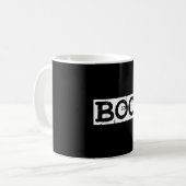 Boo bedrängte Retro-Geist Halloween-Ästhetik  Kaffeetasse (Vorderseite Links)