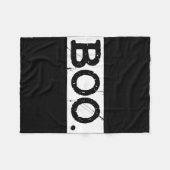 Boo bedrängtes Retro-Gespenst Halloween-Ästhetik Fleecedecke (Vorderseite (Horizontal))
